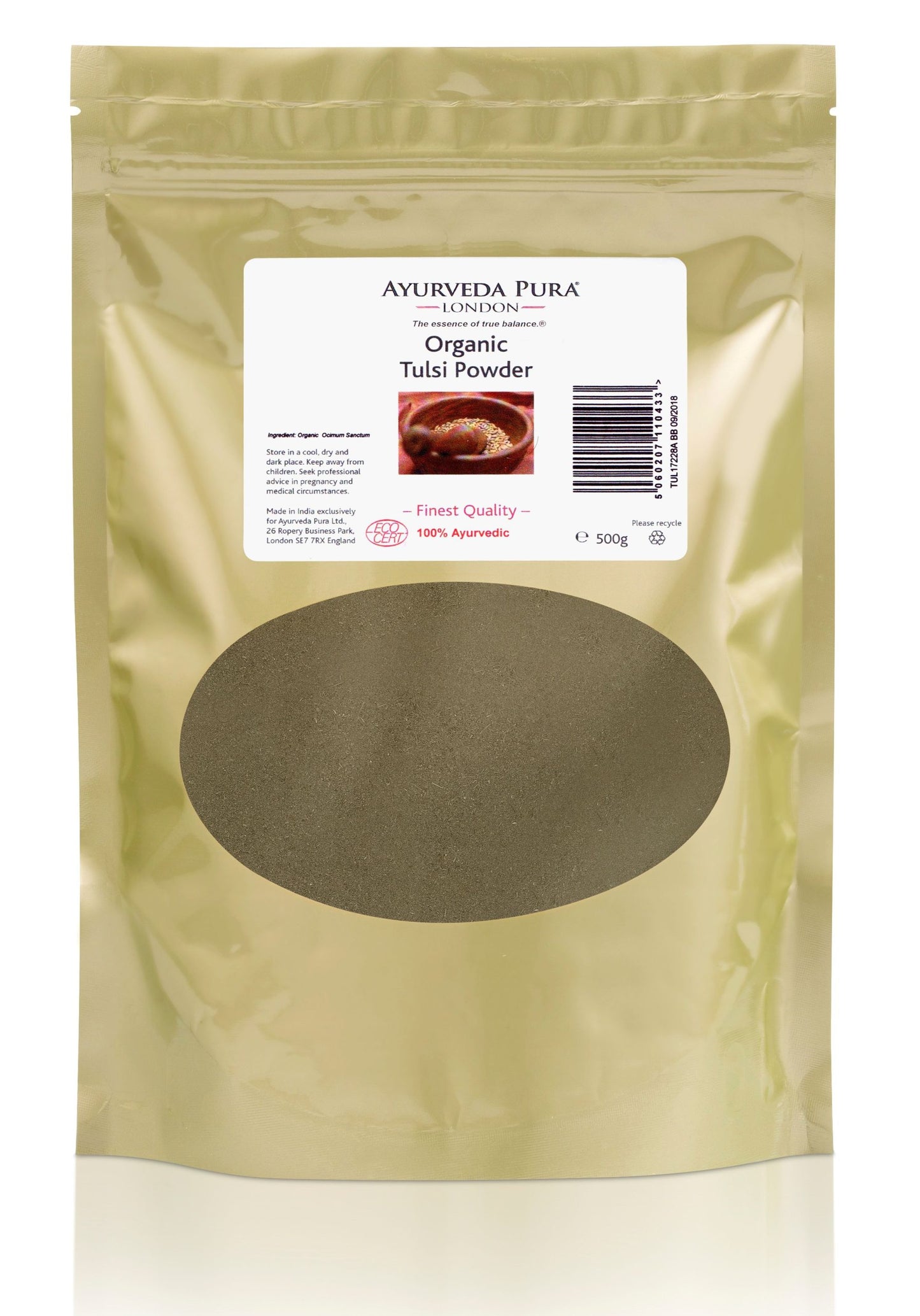 Tulsi en Polvo Orgánico (500g) — Holistic Essentials